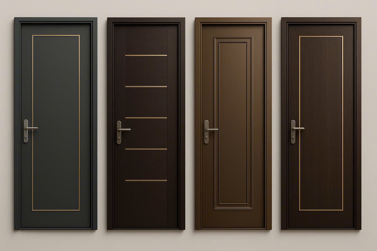 Cửa phẳng nhấn chỉ